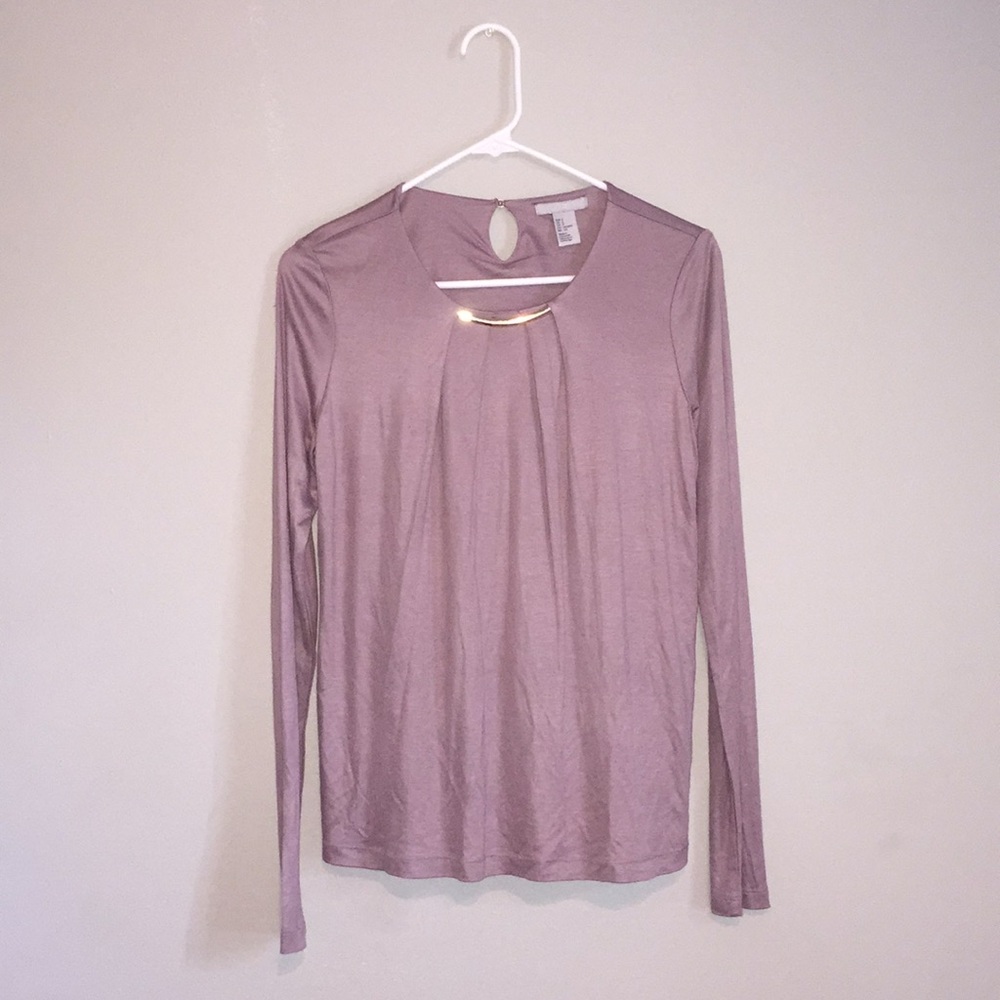 Lilac formal blouse